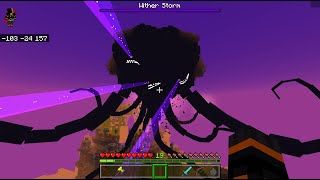 Devastating Wither Storm AddonMCPEMCBEWither Storm In MinecraftEnderFoxBoy MC🦊 [upl. by Faxan]