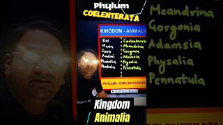 Example Mnemonics Trick ⚡ Biology Zoology 💥 Kingdom Animalia NEET Exam ❤️ Phylum Coelenterata 11th [upl. by Asselam]