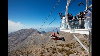 Jebel Jais Flight takes Guinness World Record Longest Zipline [upl. by Mosenthal]