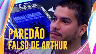 ARTHUR AGUIAR É ESCOLHIDO NO PAREDÃO FALSO E TOCA O TERROR NO QUARTO SECRETO 💥🔥  BBB 22 [upl. by Elletsyrc562]