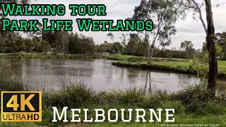 Melbourne PARK LIFE Walking Tour Australia 4K  Huntingdale Wetlands Scotchmans Creek  Birds Nature [upl. by Cristiona673]