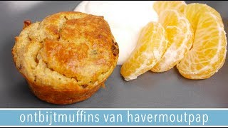 Ontbijtmuffins van havermoutpap🍴  RENSKE VISSER [upl. by Mongeau]