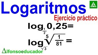 EJERCICIOS De LOGARITMOS CONCEPTOS BÁSICOS  Hallar El Valor De Los Logaritmos 4 [upl. by Seligmann]