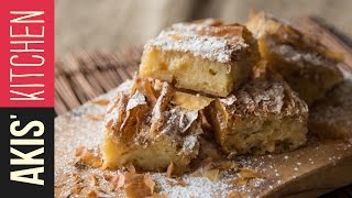 Phyllo Custard Pie Bougatsa  Akis Petretzikis [upl. by Lilly]