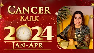 ♋ 2024 Jan  Apr Cancer Kark Horoscope  कर्क राशि जनवरी  अप्रैल 2024 राशिफल  Tarot Reading [upl. by Arammahs]