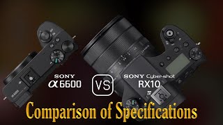 Sony A6600 vs Sony Cybershot RX10 IV A Comparison of Specifications [upl. by Bull]