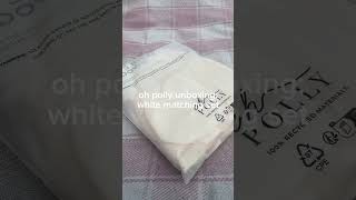 Oh Polly unboxing white matching set🛍️ ohpolly unboxing video coquette [upl. by Salomone]