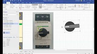 Video 13 Creating a manual starter by modification in Visio [upl. by Polak587]