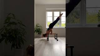 Shoulderstand on parallettes calisthenics shoulderstand movement fitness [upl. by Plotkin]