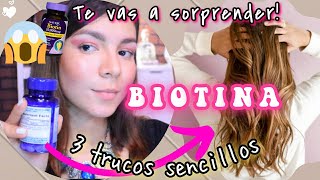 COMO hacer CRECER el CABELLO RÁPIDO con BIOTINA [upl. by Derek87]