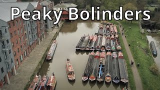 264 Forty historic narrowboats in convoy on the canal [upl. by Georg]