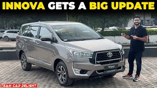 Nayi Innova Launched with More Features🔥  Walkaround with On Road Price  Innova Crysta GX Plus [upl. by Eimas]