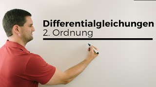 Differentialgleichungen allgemeiner Lösungsansatz 2 Ordnung homogen  Mathe by Daniel Jung [upl. by Ainomar]