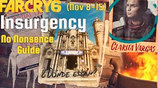 Far Cry 6  Weekly Insurgency  Clarita Vargas Nov 815 Walkthrough [upl. by Laven]