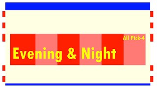 Evening amp Night 4Nov  All Pick4 [upl. by Naujd]