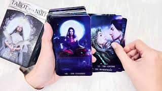 Review bộ bài  Tarot de la Nuit review  Unboxing amp flip throught [upl. by Nepean579]