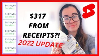 HOW I MADE 317 FROM SCANNING RECEIPTS  Top 3 Receipt Apps to Make Money 2022 UPDATE shorts [upl. by Adnerb]