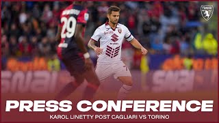 CAGLIARITORINO  PRESS CONFERENCE KAROL LINETTY🎙️ [upl. by Siraval]