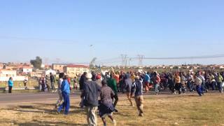 Protest in Olievenhoutbosch [upl. by Fiel]