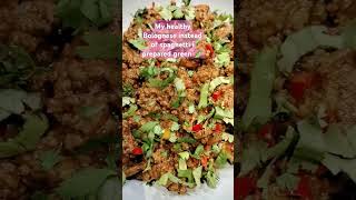 Healthy Bolognesefood healthyfoodbolognaise greenbeansyummy yummyfood fyp foodie foodlover [upl. by Tiduj985]