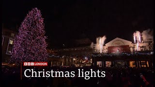 Covent Garden Christmas Lights in London are switched on for this year UK 12Nov2024 [upl. by Aicrag]