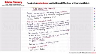 Topic 64 Antiprotozoal Agents  Introduction Mechanism of Action History amp Uses  Medichem 03 [upl. by Yeca]