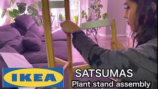 IKEA SATSUMAS Plant Stand Furniture Full Assembly Step By Step [upl. by Ozner]