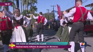 200 Anos Da Imigração Alemã festival reuniu milhares de pessoas em Blumenau [upl. by Aiuhsoj]