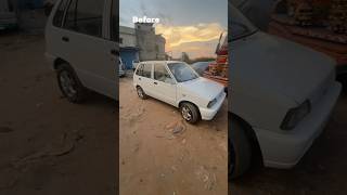 MEHRAN CAR BEFORE VS AFTER 🔥  MEHRAN DECORATION RAWALPINDI automobile youtubeshorts carslover [upl. by Horatio227]