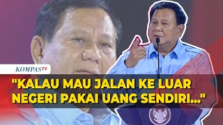 Prabowo Minta Jajaran Menteri Kurangi Anak Buah ke Luar Negeri Pakai Uang Sendiri [upl. by Shiller561]