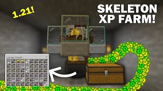 Skeleton Spawner XP Farm Minecraft 121  1 to 20 Levels in 30 minutes [upl. by Gnet]