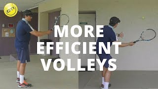 Tennis Tip More Efficient Volleys [upl. by Ruperto]