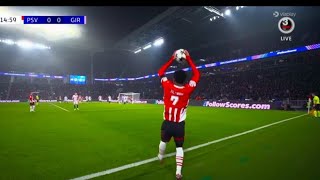 PSV Eindhoven Vs Girona 20 All Goals Results amp Extended Highlights [upl. by Marlane]