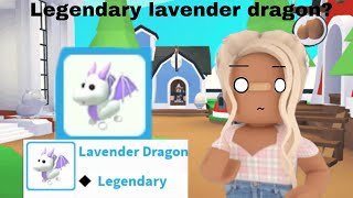 HOW TO GET NEW LAVENDER DRAGON IN ADOPT ME [upl. by Delos]