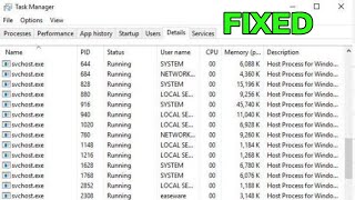 How To Fix svchostexe High Memory amp High CPU Usage Remove Svchost exe Virus [upl. by Jerol]