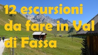 12 Escursioni da fare in Val di Fassa dolomiti valdifassa trekking [upl. by Sad]