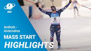 World Cup 2324 AntholzAnterselva Women Mass Start Highlights [upl. by Ahsena]