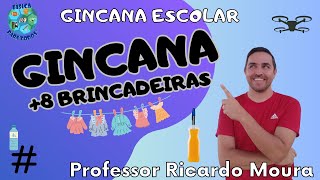 GINCANA ESCOLAR   8 brincadeiras para gincana na escola [upl. by Neiman672]