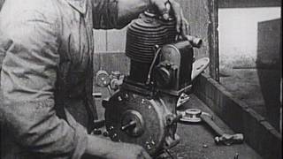 Early Motorcycle Manufacture  The Rover Imperial silent movie [upl. by Ellata889]