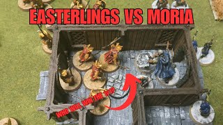 Moria vs Easterlings amp Khand 500pt MESBG Battle Report [upl. by Notlew604]