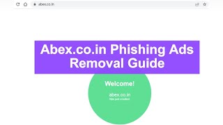 How to Remove Abexcoin Phishing Ads and spam push notifications [upl. by Nowed710]