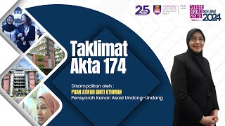 Taklimat Akta 174  MDS 2024 [upl. by Llirpa]