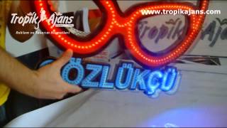 50X60CM Gözlükçü Led Tabela  Özel Tasarım [upl. by Ainoz]