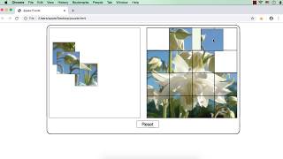 Jigsaw Puzzle using jQuery UI draggable and droppable Interactions Part 1 [upl. by Yodlem]