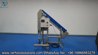 VERFOODSOLUTIONS How to Connect Meat Shredding Machine Feeding Conveyor with Shredding Part [upl. by Aseeram156]