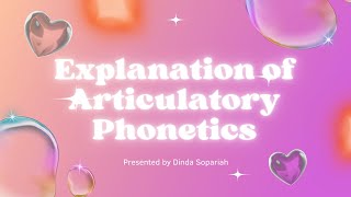 Explanation of Articulatory Phonetics  English Phonetics and Phonology [upl. by Leacock]