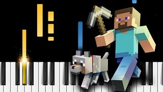 Minecraft Theme  Piano Tutorial [upl. by Htebasil]