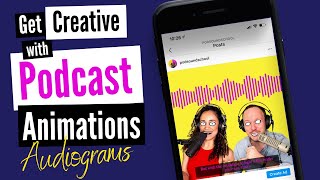 How to Make Audio Grams  Podcast Wave Animation  Share Podcast to Instagram Twitter Facebook [upl. by Iahs]