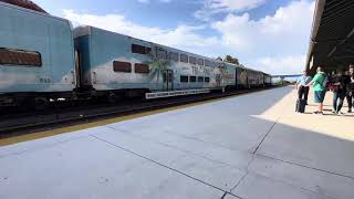 TriRail Train Departing Fort Lauderdale Station [upl. by Quirita]