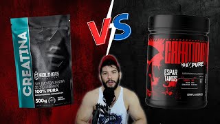 CREATINA Soldiers Nutrition X CREATINA Espartanos  QUAL É MELHOR [upl. by Archibaldo367]